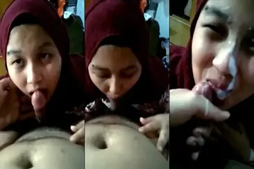 Sepong Kontol Crot Muka Ukhti Jilbab Asik WOT Lumer